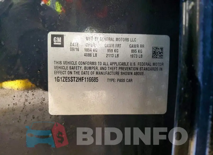 1G1ZE5ST2HF116685 Photo# 12