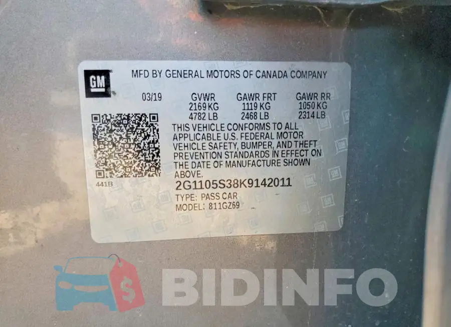 2G1105S38K9142011 Photo# 12