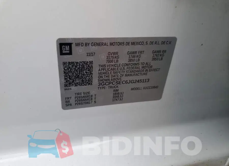 3GCPCSEC6JG245113 Photo# 12