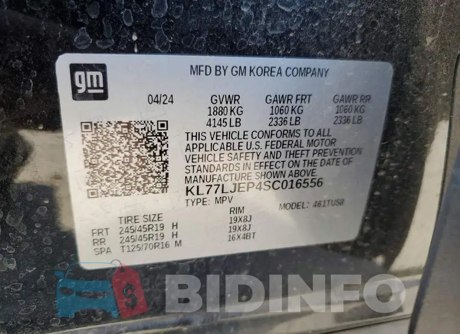KL77LJEP4SC016556 Photo# 13