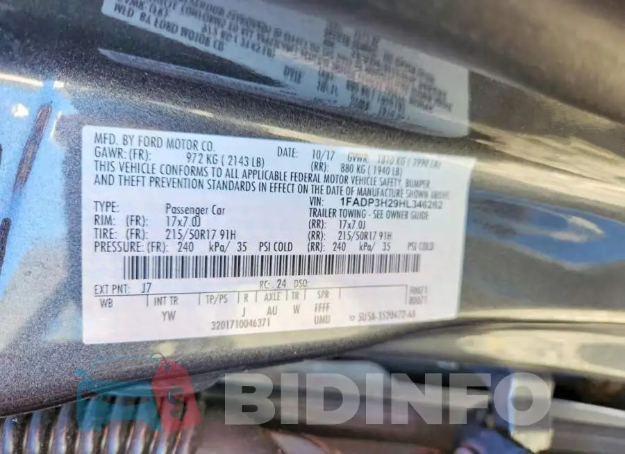 1FADP3H29HL346262 Photo# 12