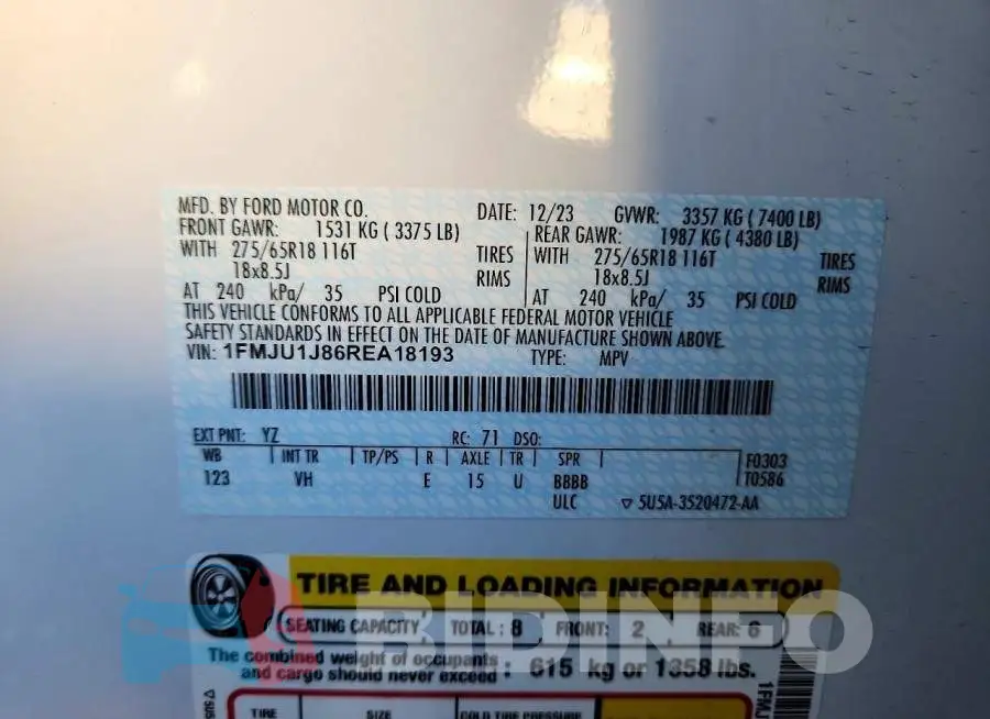 1FMJU1J86REA18193 Photo# 14