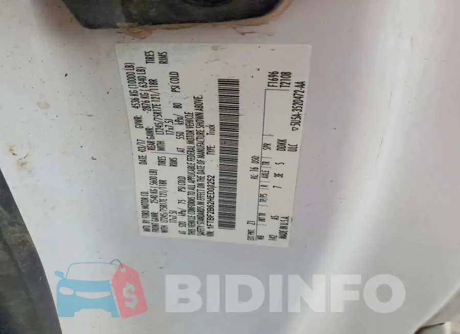 1FTBF2B62HED03252 Photo# 12