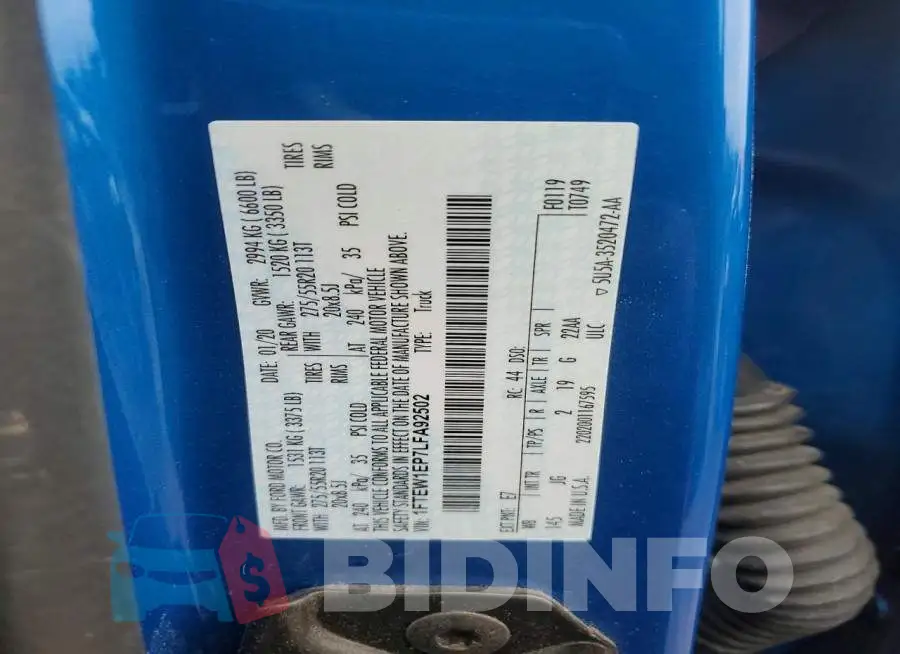 1FTEW1EP7LFA92502 Photo# 12