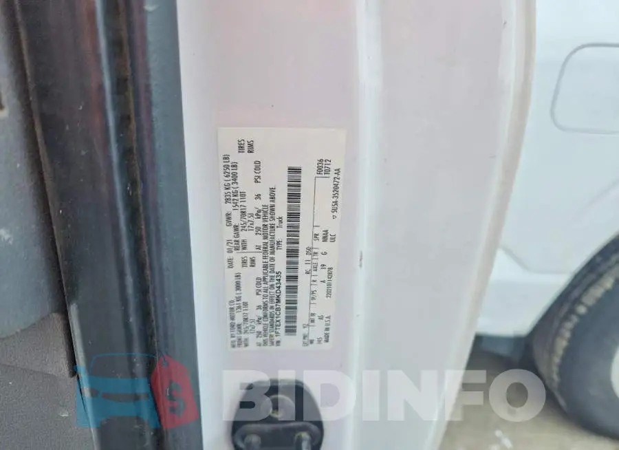 1FTEX1CB7MKD43435 Photo# 12