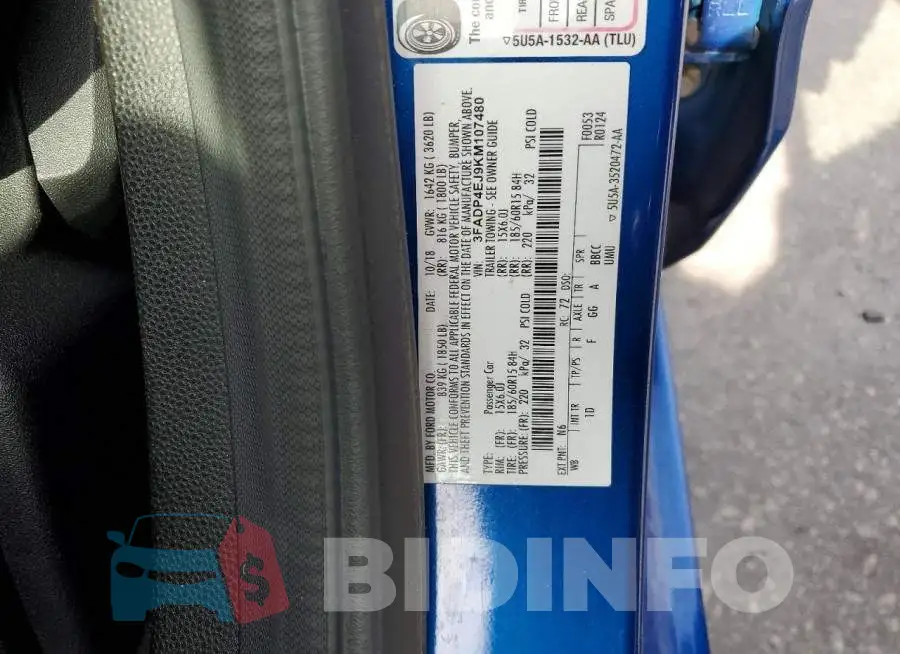 3FADP4EJ9KM107480 Photo# 13