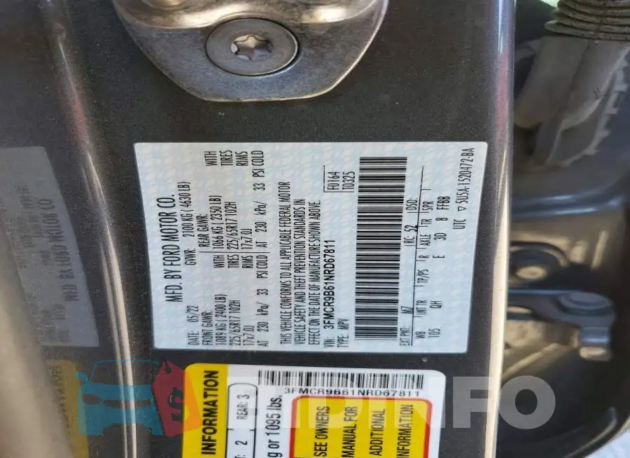 3FMCR9B61NRD67811 Photo# 13