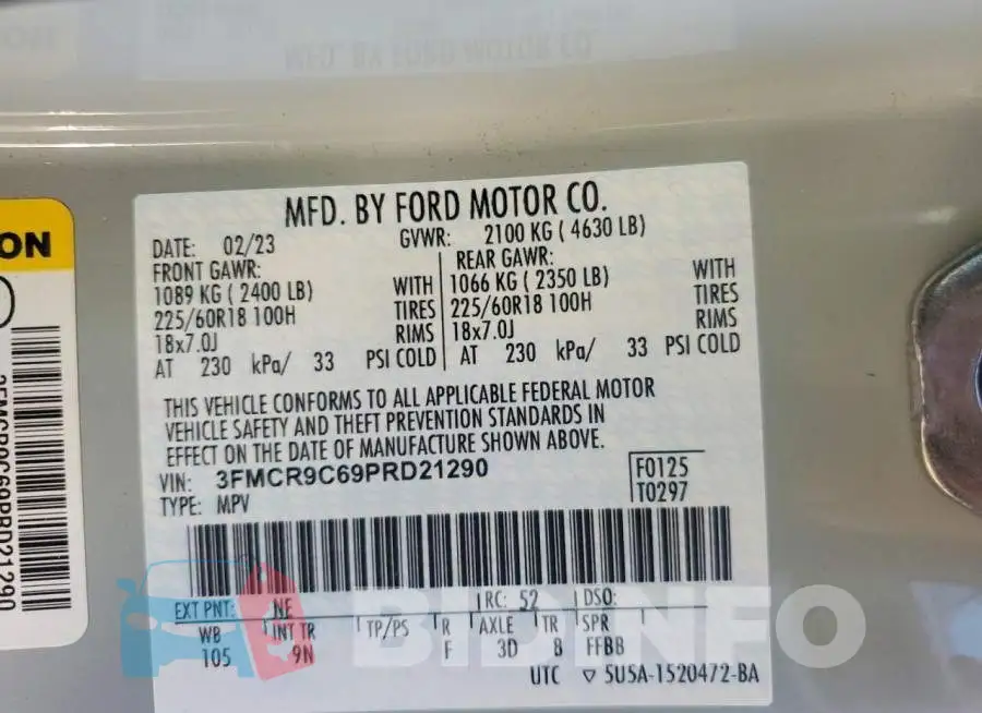 3FMCR9C69PRD21290 Photo# 13
