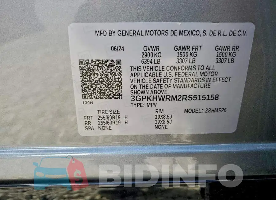 3GPKHWRM2RS515158 Photo# 14