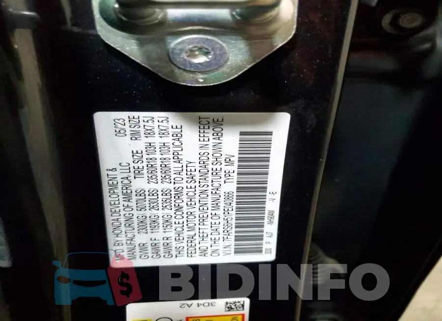 7FARS6H51PE040866 Photo# 14