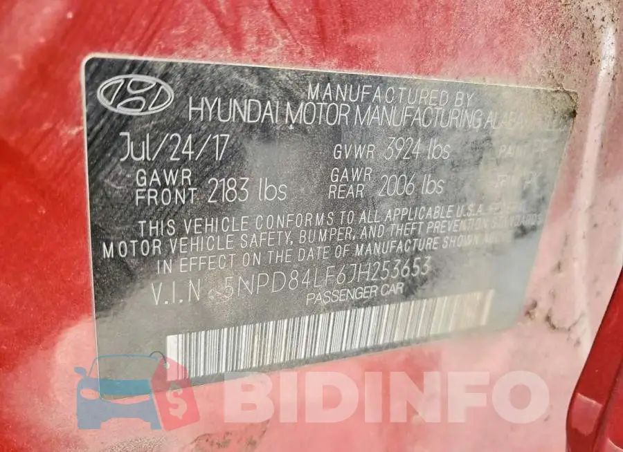 5NPD84LF6JH253653 Photo# 13
