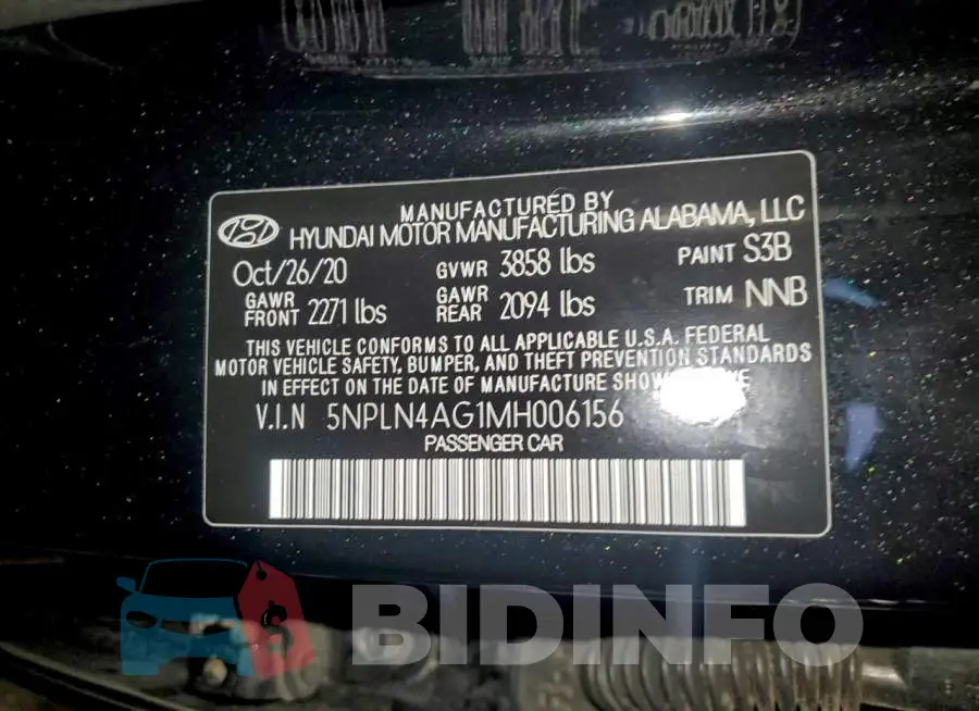 5NPLN4AG1MH006156 Photo# 12