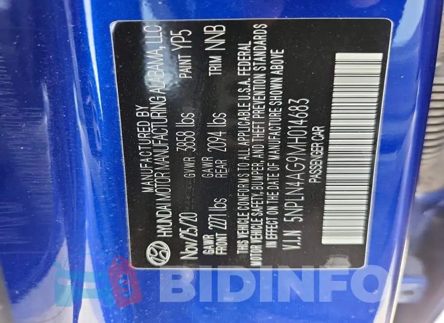 5NPLN4AG9MH014683 Photo# 12