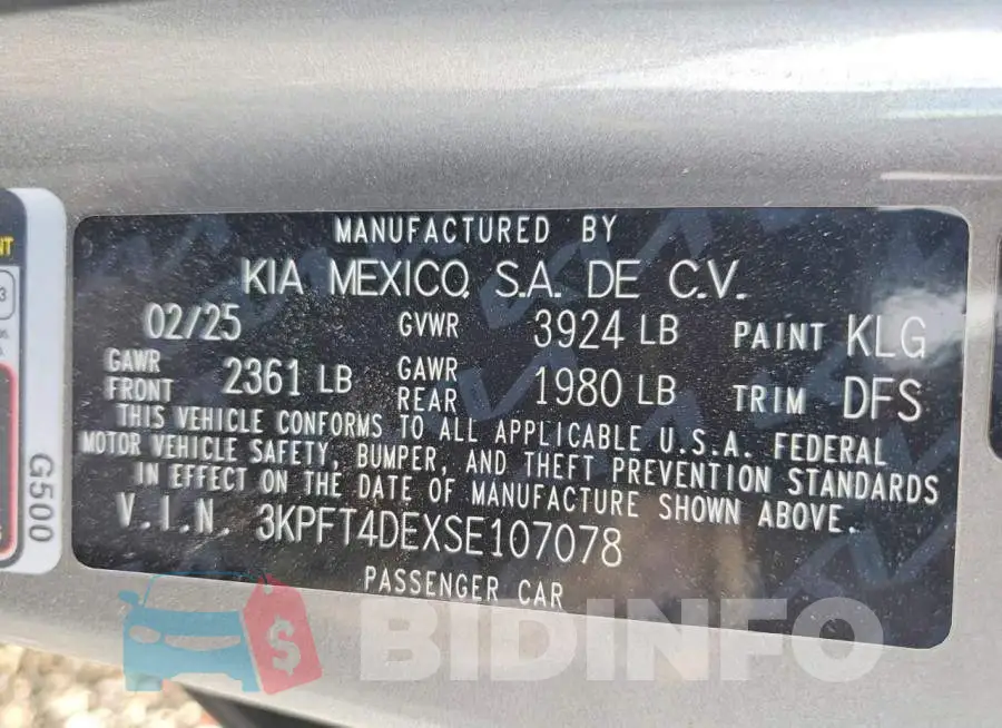 3KPFT4DEXSE107078 Photo# 13