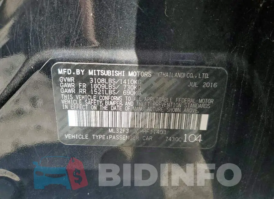 ML32F3FJ6HHF11403 Photo# 12