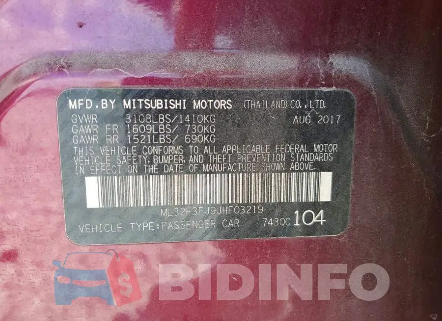 ML32F3FJ9JHF03219 Photo# 13