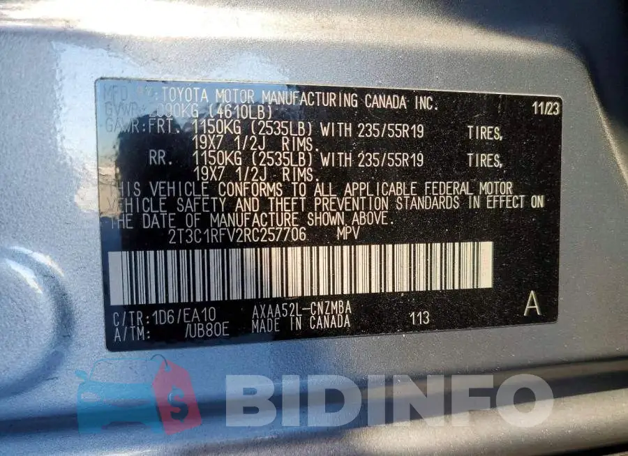 2T3C1RFV2RC257706 Photo# 13