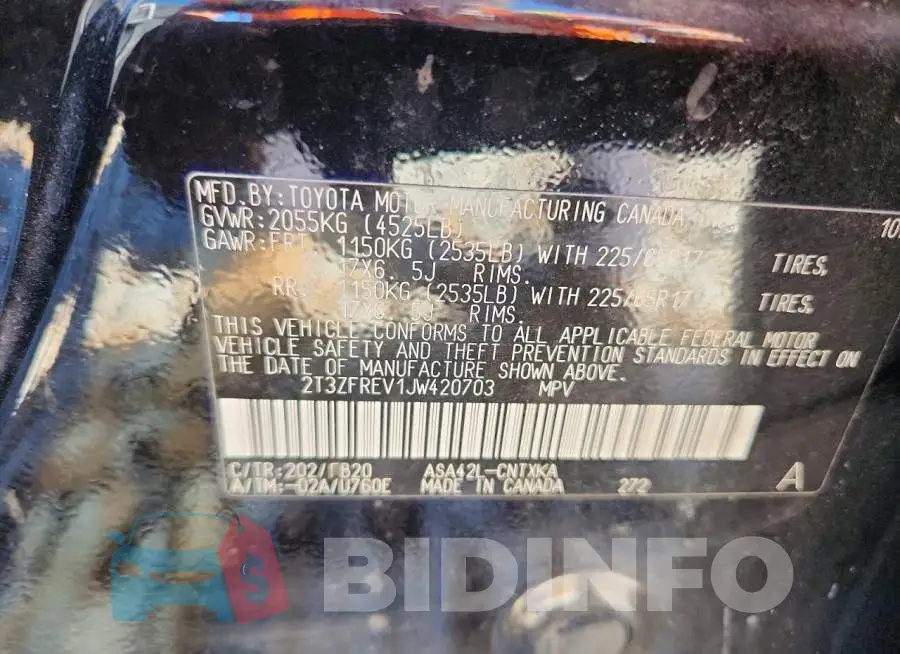 2T3ZFREV1JW420703 Photo# 13
