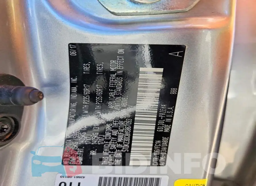 5TDKZ3DC8HS867093 Photo# 13