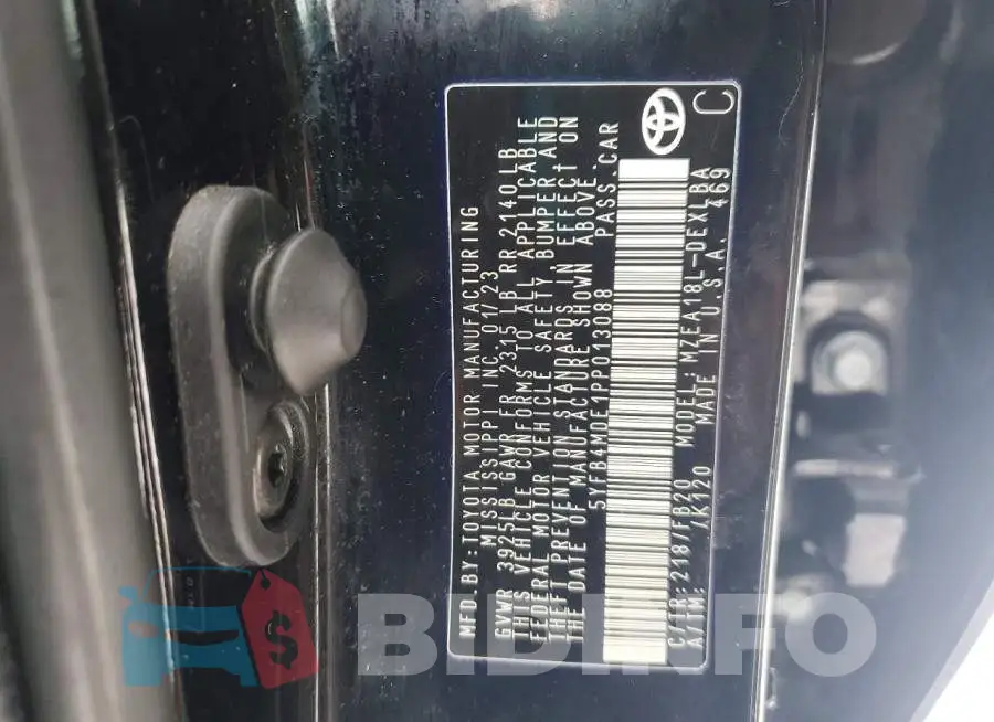 5YFB4MDE1PP013088 Photo# 12