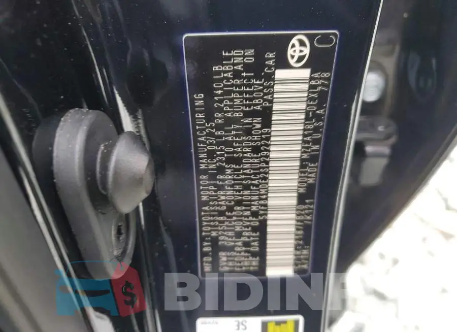 5YFB4MDE2SP292219 Photo# 13