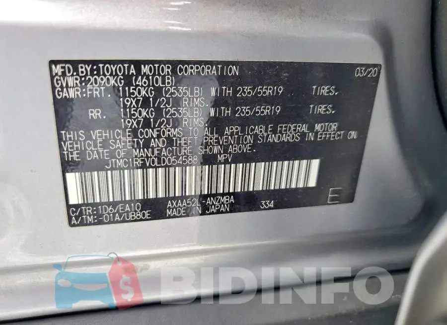 JTMC1RFV0LD054588 Photo# 13