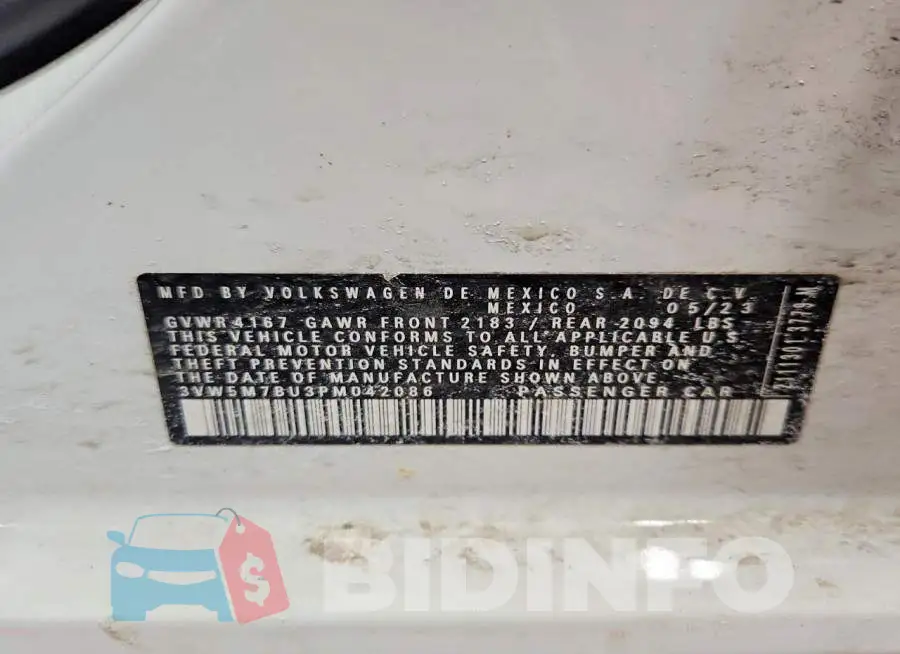 3VW5M7BU3PM042086 Photo# 12