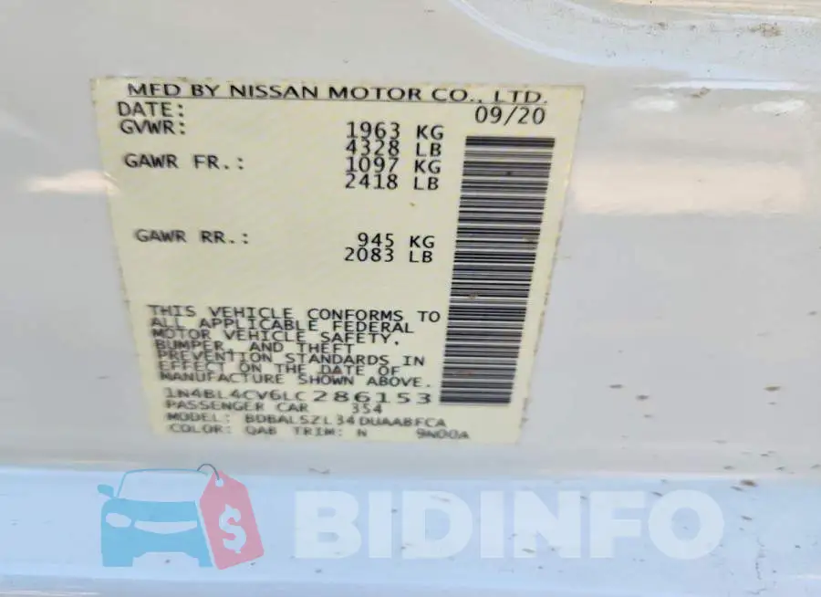 1N4BL4CV6LC286153 Photo# 13