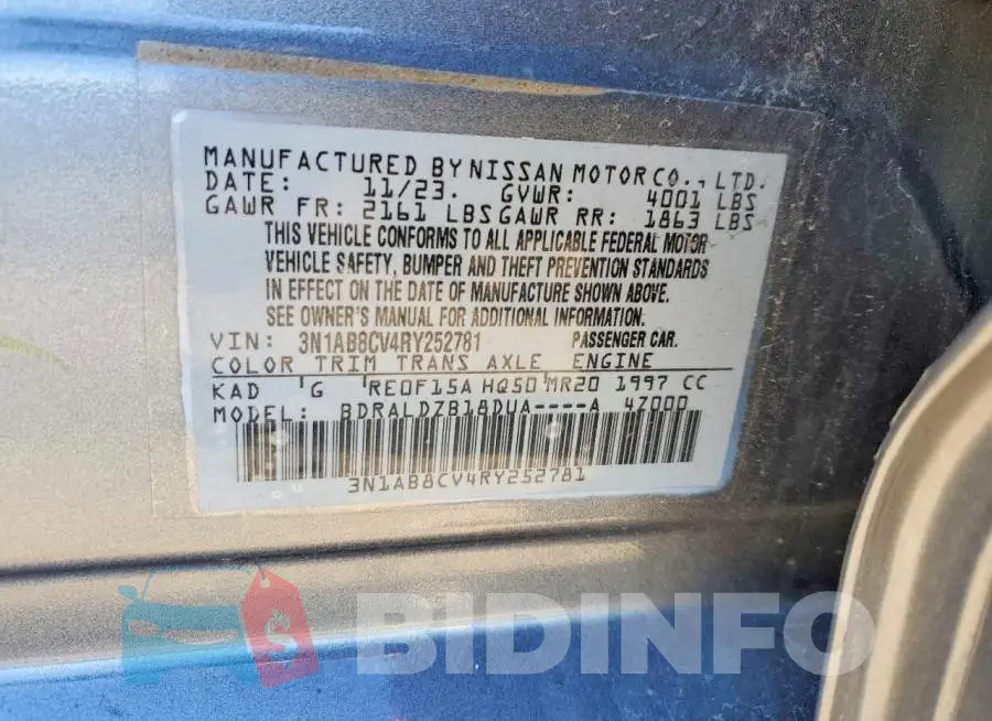 3N1AB8CV4RY252781 Photo# 13