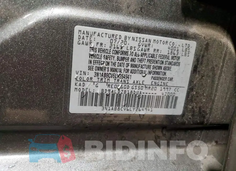 3N1AB8CV6LY264941 Photo# 12