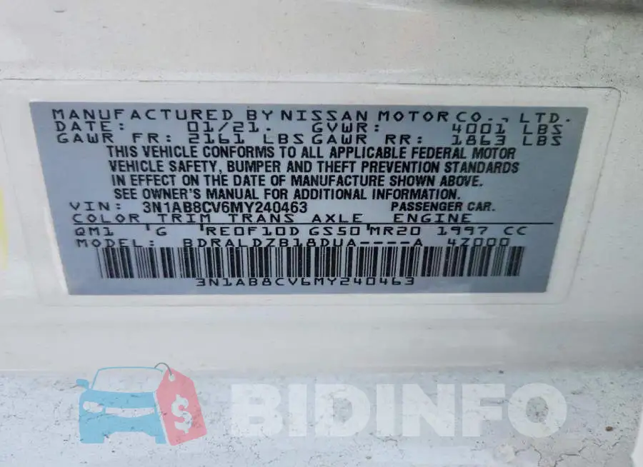 3N1AB8CV6MY240463 Photo# 12