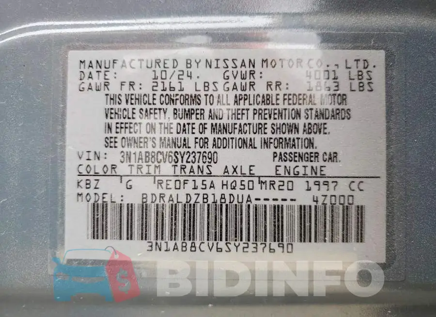 3N1AB8CV6SY237690 Photo# 12