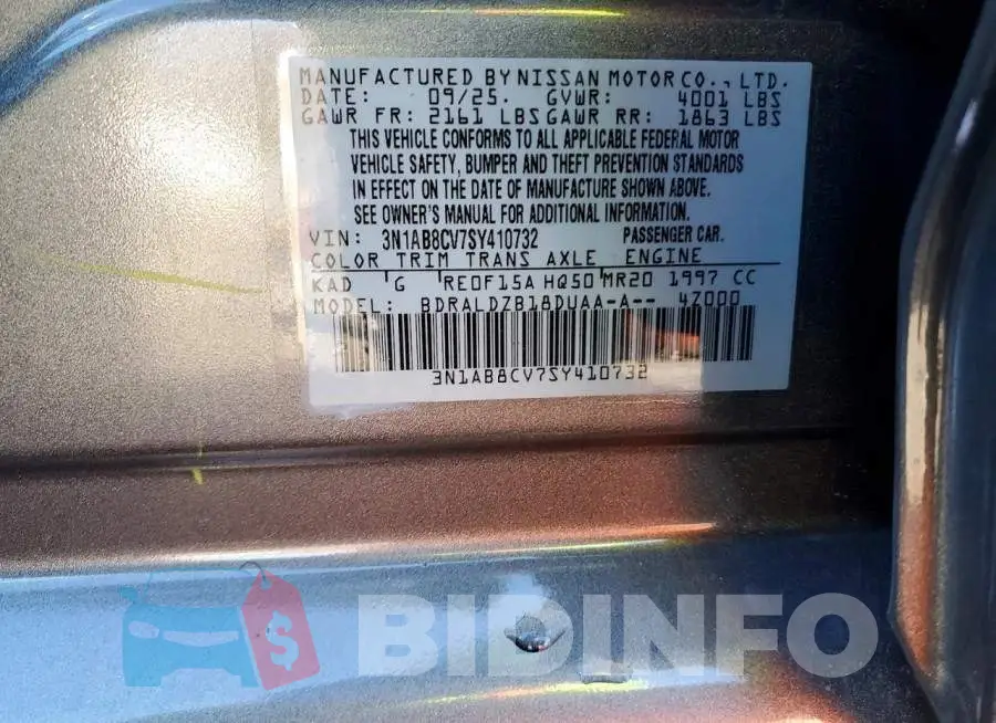 3N1AB8CV7SY410732 Photo# 12