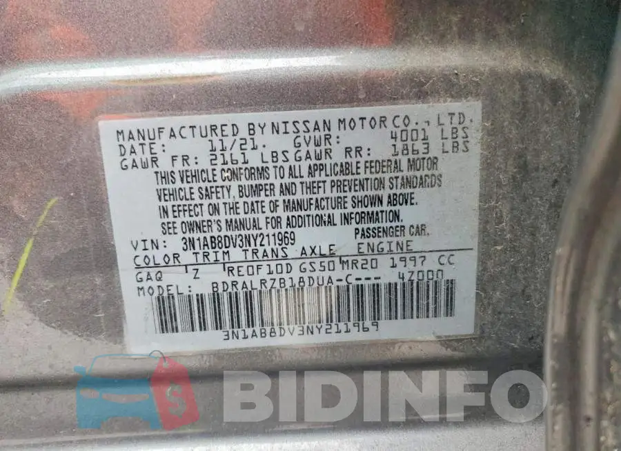 3N1AB8DV3NY211969 Photo# 12