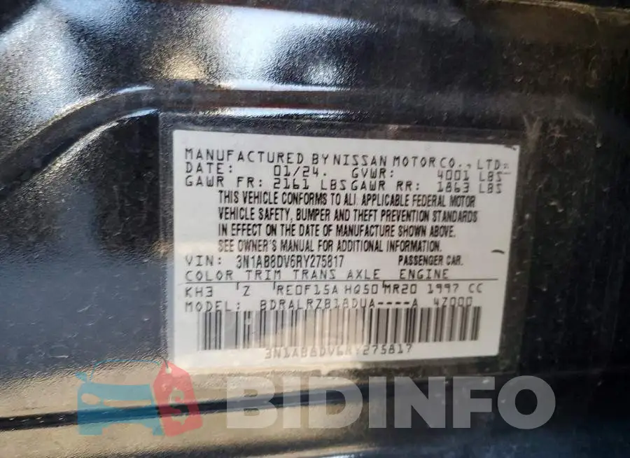 3N1AB8DV6RY275817 Photo# 13