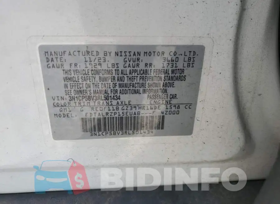 3N1CP5BV3RL501434 Photo# 13