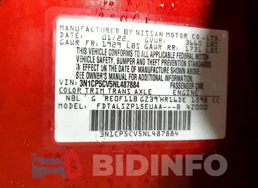 3N1CP5CV5NL487884 Photo# 12