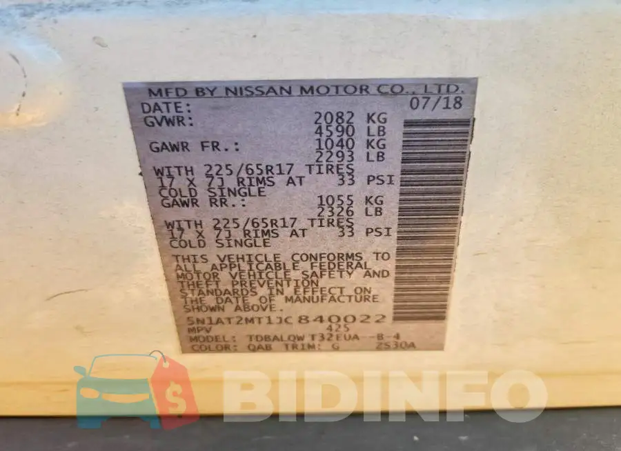 5N1AT2MT1JC840022 Photo# 14