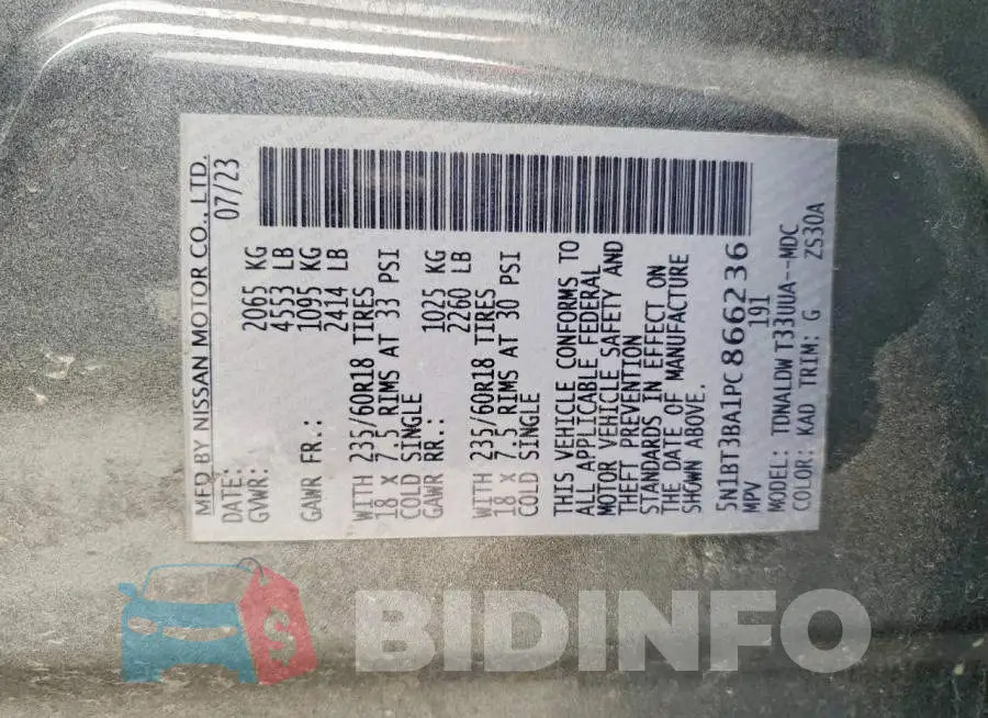 5N1BT3BA1PC866236 Photo# 12