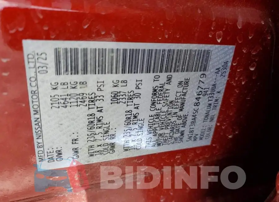 5N1BT3BA4SC846779 Photo# 13
