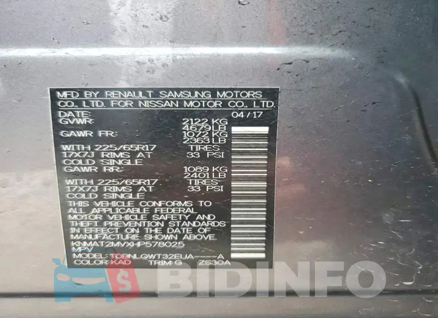 KNMAT2MVXHP578025 Photo# 13