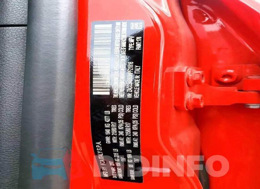 ZACCJABB3HPF21816 Photo# 13
