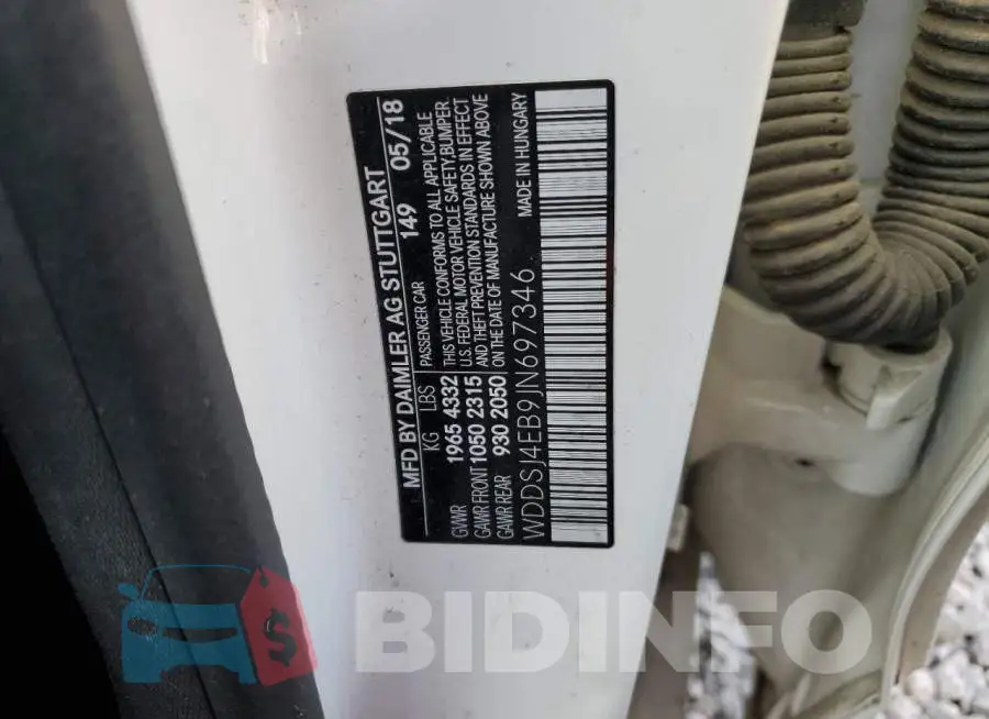 WDDSJ4EB9JN697346 Photo# 13