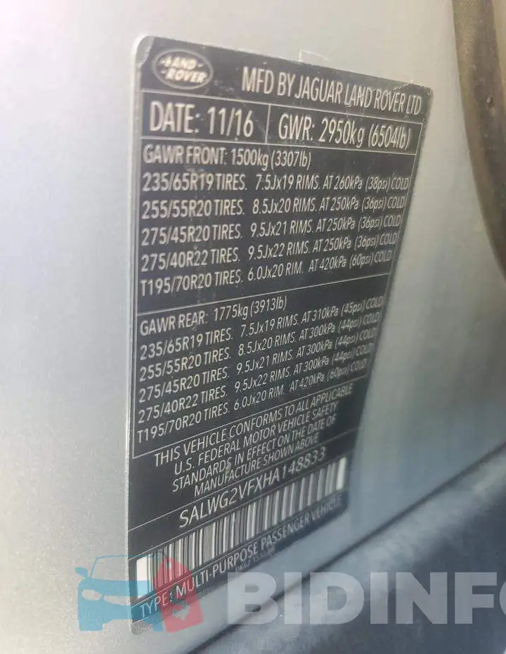 SALWR2FEXHA148833 Photo# 13