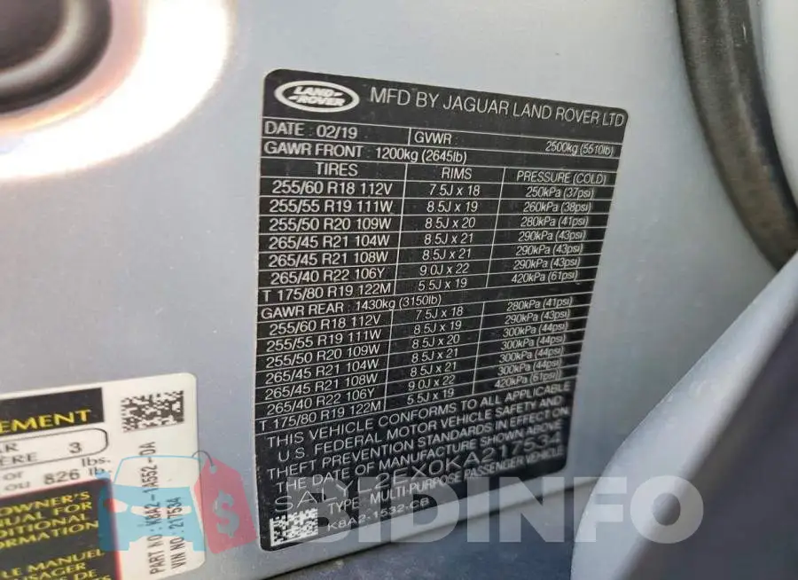SALYL2EX0KA217534 Photo# 13