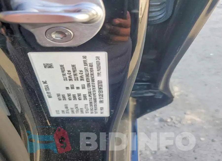 5YJ3E1EB1NF307801 Photo# 12