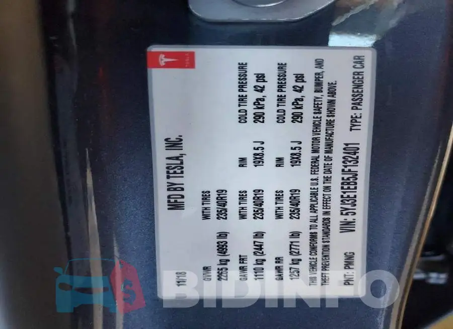 5YJ3E1EB5JF132401 Photo# 12