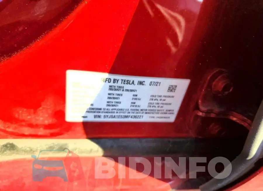 5YJSA1E53MF436221 Photo# 12