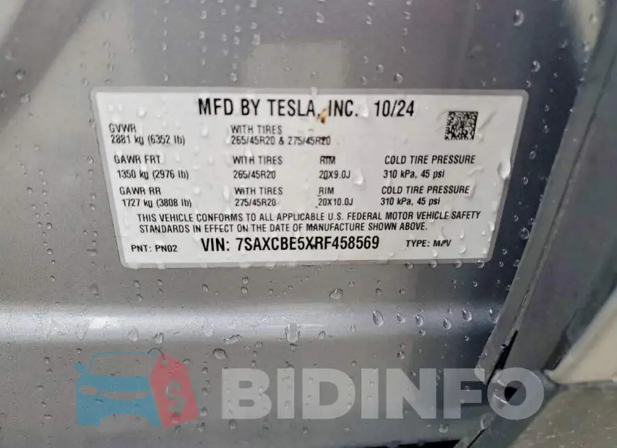 7SAXCBE5XRF458569 Photo# 12