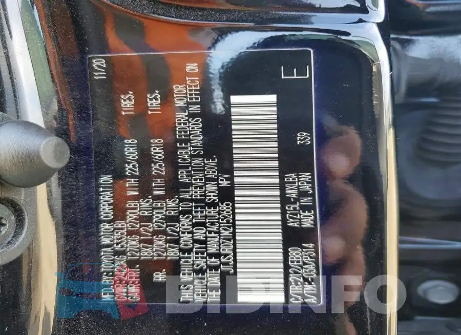 JTJSJRDZ1M2152685 Photo# 13